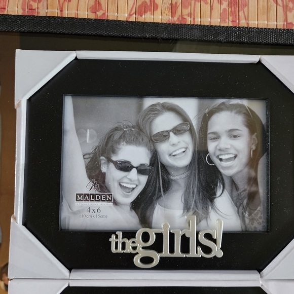 Malden Other - Black Matte photo frame with stand 4 x 6. The girls silver color logo